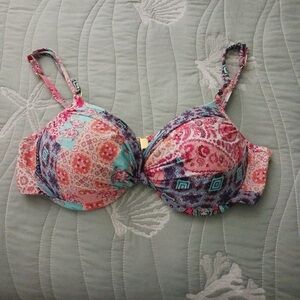Bleu Rod Beattie Multicolor Paisley Bikini Top